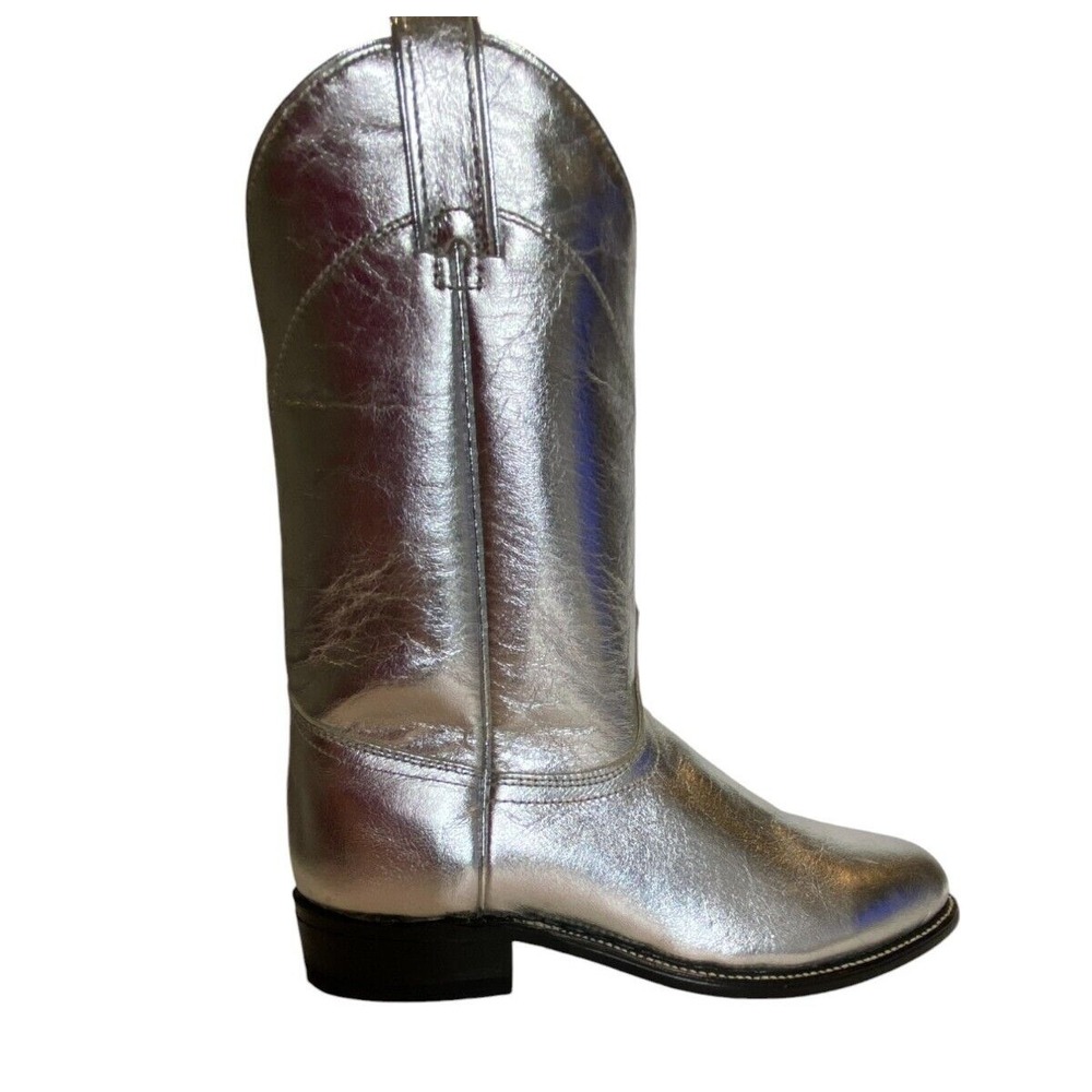 Vintage Laredo Silver Roper Leather Western Cowboy Boots Women's US 9 M NIB